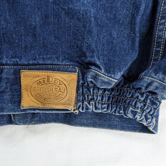 VTG Denim Zip Up Stonewash Detail Front Pocket Vest Jacket - Picture 3 of 7